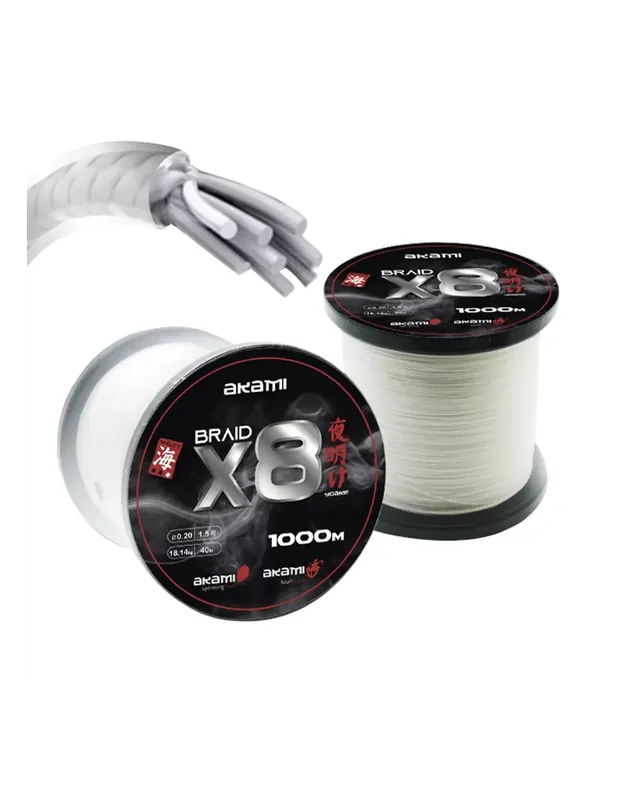 Akami Yoake X8 Japonais Tressé 8 Têtes 1000 mt Meilleure Vente