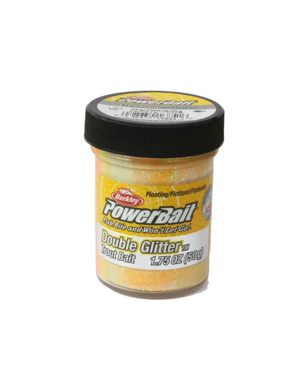 Usine Directe Berkley Powerbait Glitter Trout Bait Chartreuse White Orange Trout Batter