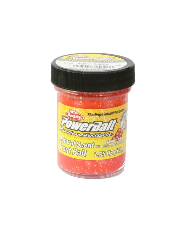 Authentique Berkley Powerbait Glitter Trout Bait Salmon Red Glitter Trout Batter for Trout