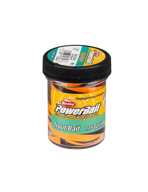 Nouvel Arrivage Berkley Powerbait Glitter Trout Bait Black Orange Batter for Trout