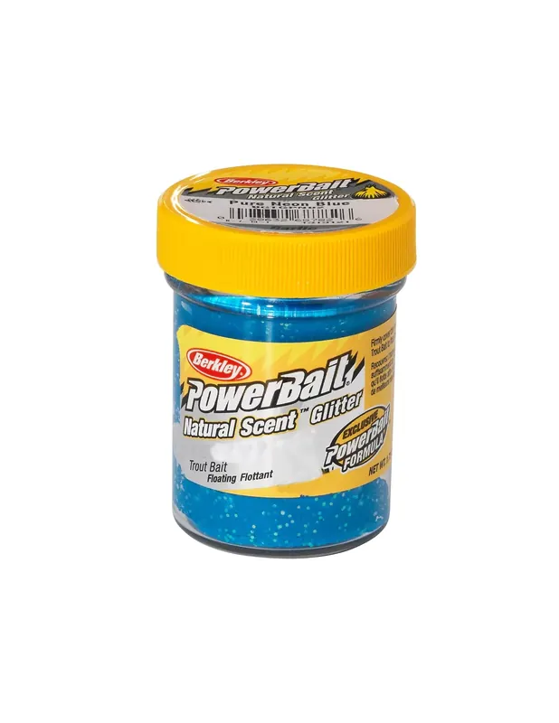 Marque Berkley Powerbait Glitter Trout Bait Neon Blue Trout Batter for Trout