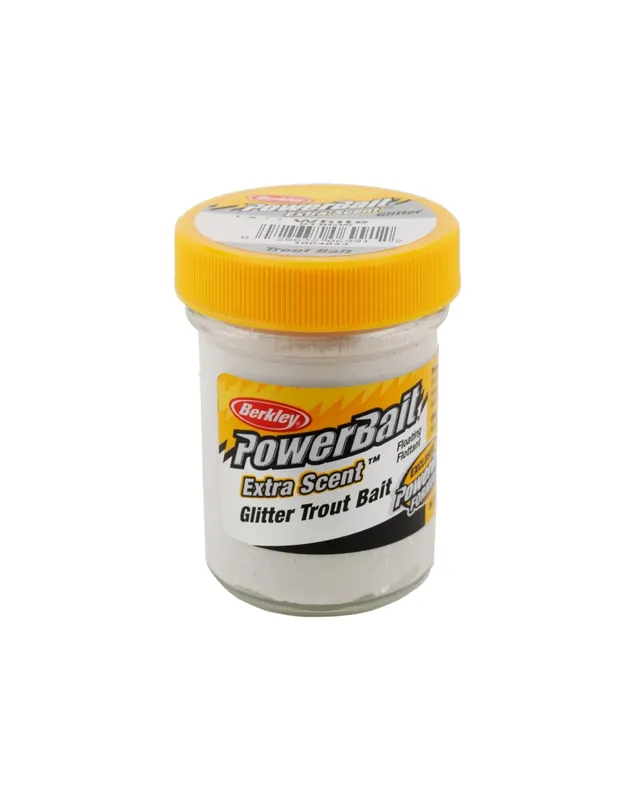 Authentique Berkley Powerbait Glitter Trout Bait White Trout Batter for Trout