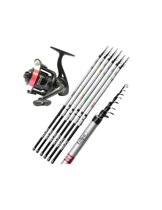 Produit De Marque Kolpo Trout Fishing Kit Lake Canna Reel and Wire
