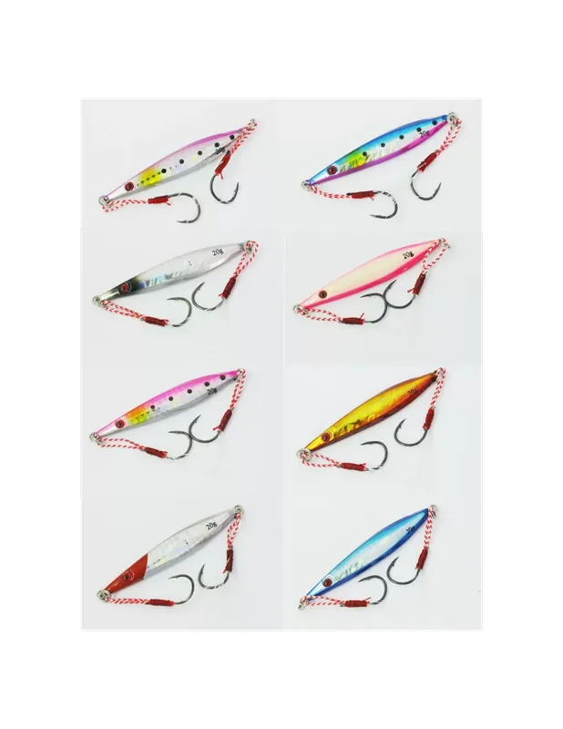 Yamashiro Pelite Micro Jig Double Assist Hook 20 gr 7 cm Paiement Sécurisé