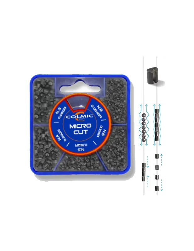 Authentique Colmic Micro Cut Mascot Piombi Cylindrical Splits 5 Tailles