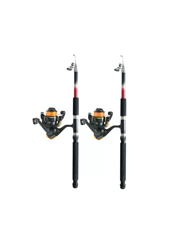 Prix Bas Kolpo Kit Fishing Trout Pond 2 Tiges 3 mètres 2 rouleaux avec fil