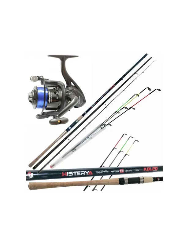 Acheter En Ligne Kolpo Fishing Kit Feeder Carbon Rod Reel and Wire