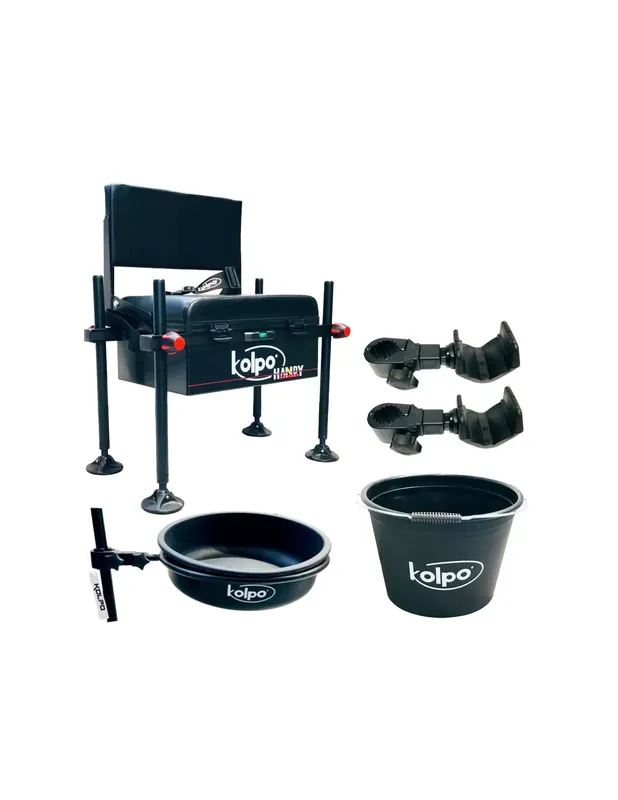 Certifié Banc à portée de main Kolpo avec bassin et seau de tiges de dossier