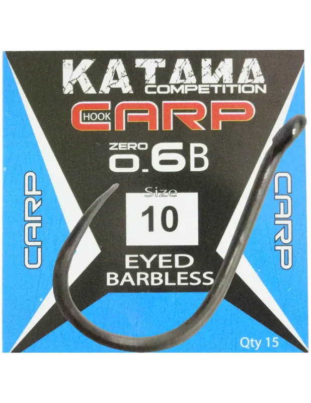Prix Cassé Katana Ami Carp Zero 6 Barbless avec eyelet 15 pcs