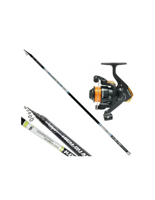 Kolpo Trout Kit Lake Tremarella Carbon Barrel Reel and Wire Prix Réduit