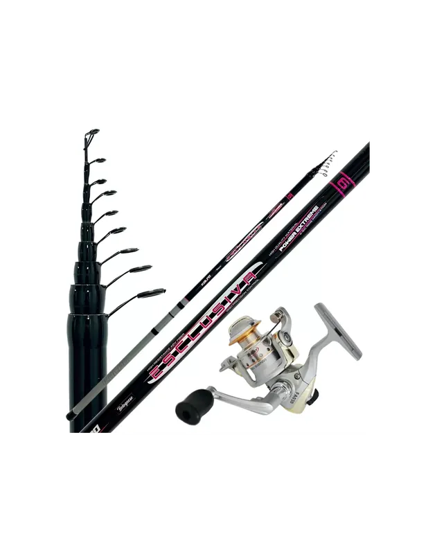 Petit Prix Kit de pêche bolognaise Canne 4 mt Carbon Reel Fa 3bb