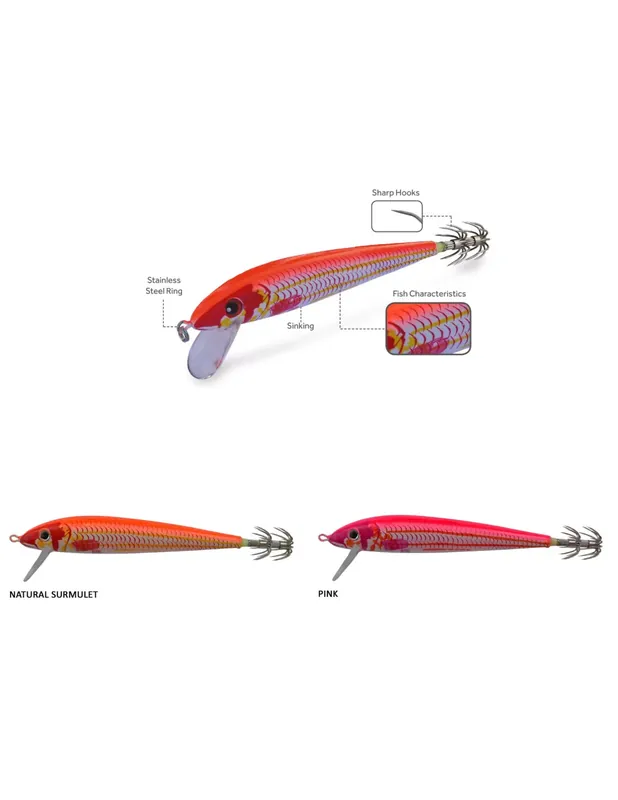 Dtd Trlja Trolling Squid Jig Totanara pour Traina 90 mm Livraison Express