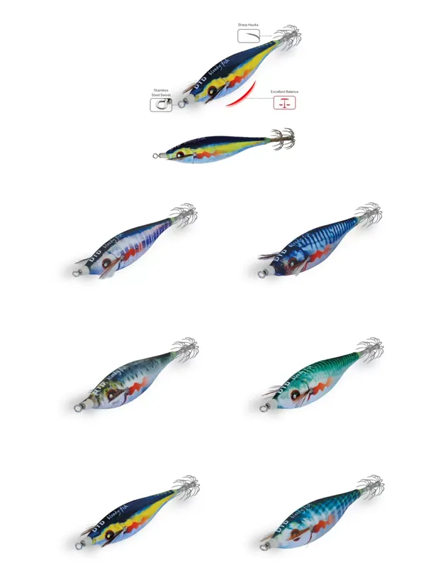 Dtd Bloody Fish Egi Totanara Seppie Totani Calmari 1,5 Livraison Gratuite