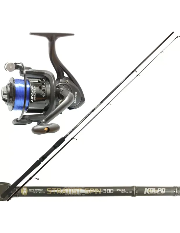 Commander Maintenant Canne Kolpo Stratist Carbon avec moulinet Arya et ligne Energy