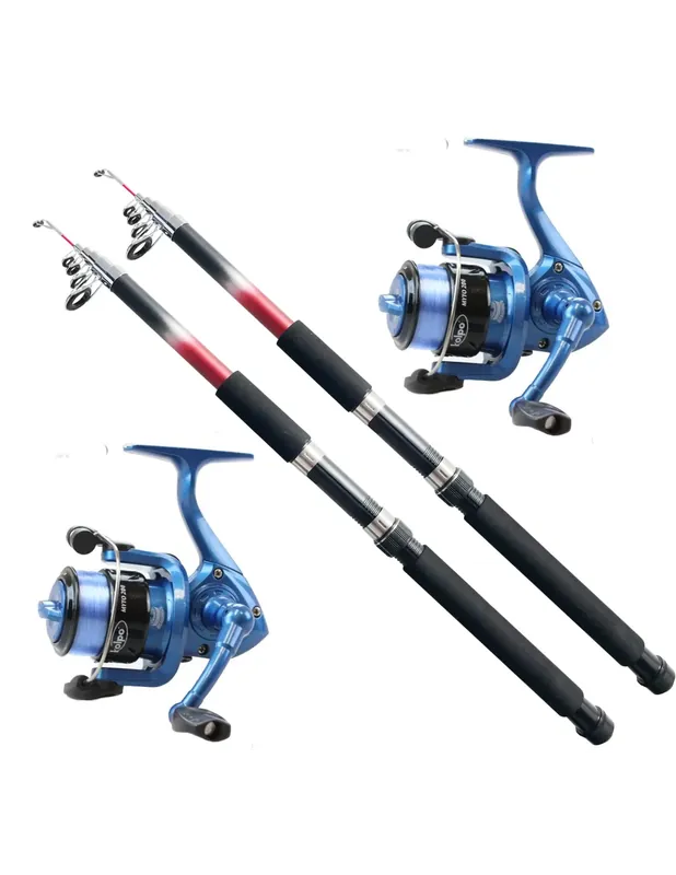 Expédié Aujourd’hui Kolpo Kit Universal Fishing Spinning Bolognese Bottom 2 Cannes 2 Reels