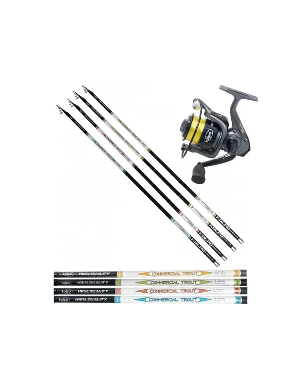 Meilleur Choix Kolpo Combo Fishing Trout Barrel in CArbonio Nanga Reel