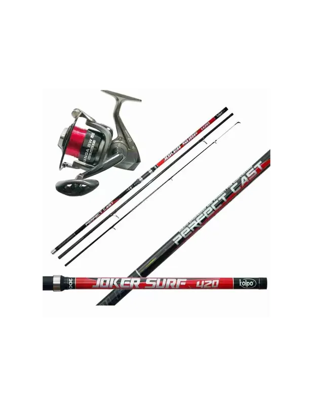 Livraison Gratuite Kolpo Kit Fishing Surfcasting 3 Sections carbone