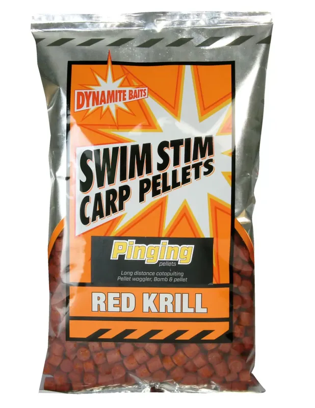 Dynamite Swim Stim Red Krill Pinging Pellet 13 mm 900g Usine Directe