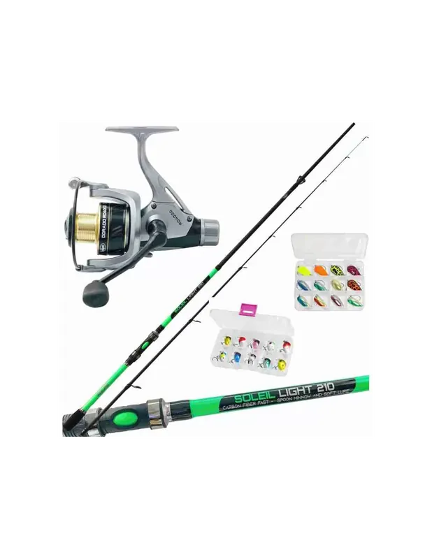 Kit de pêche légère de rotation Petit Prix