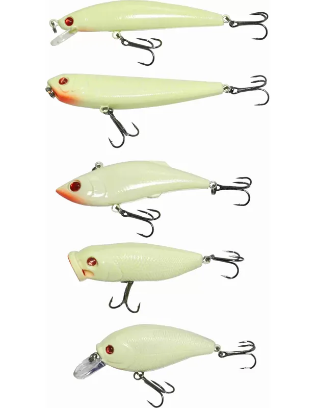 Yamashiro Albino Super Fluorescent Kit Minnow 5 pz Commande En Gros