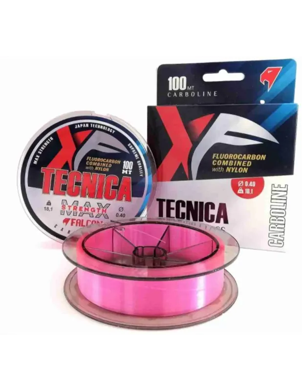 Falcon Technique Carboline Fishing Wire Rose 100 mètres Réduction