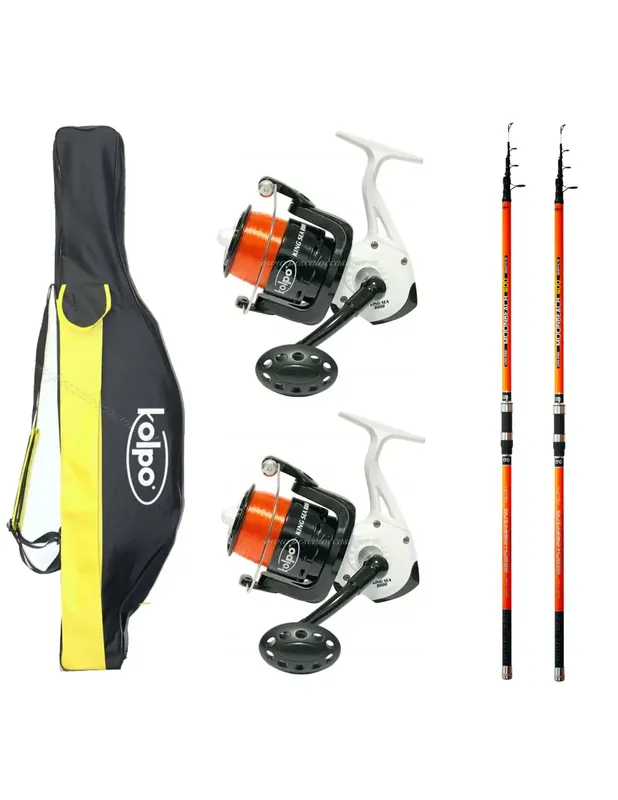 Combo Kolpo 2 Cannes de pêche 2 Kig Sea Liners Prix Choc