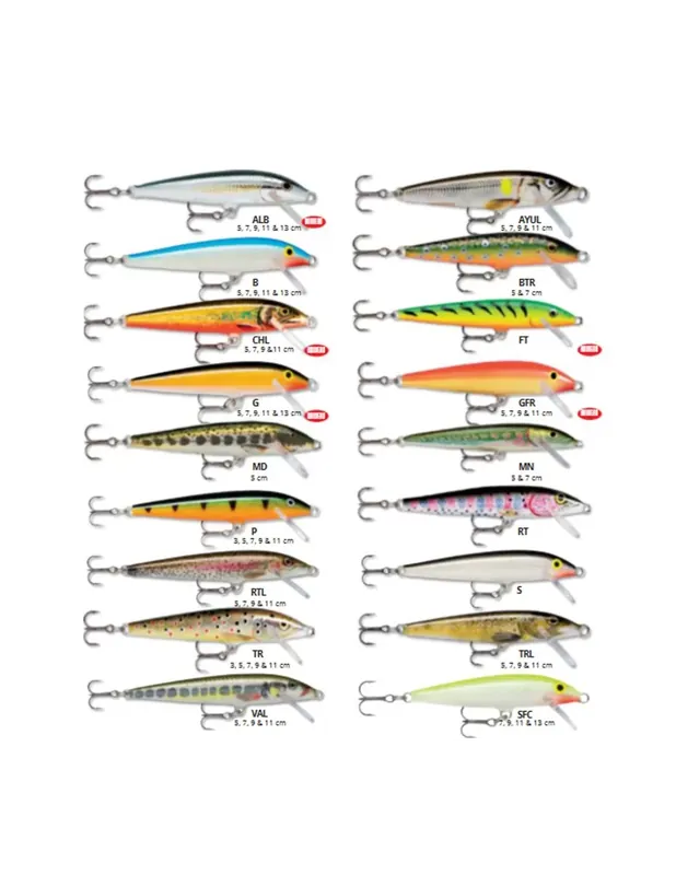 Certifié Rapala Original Floater 5 cm 3g