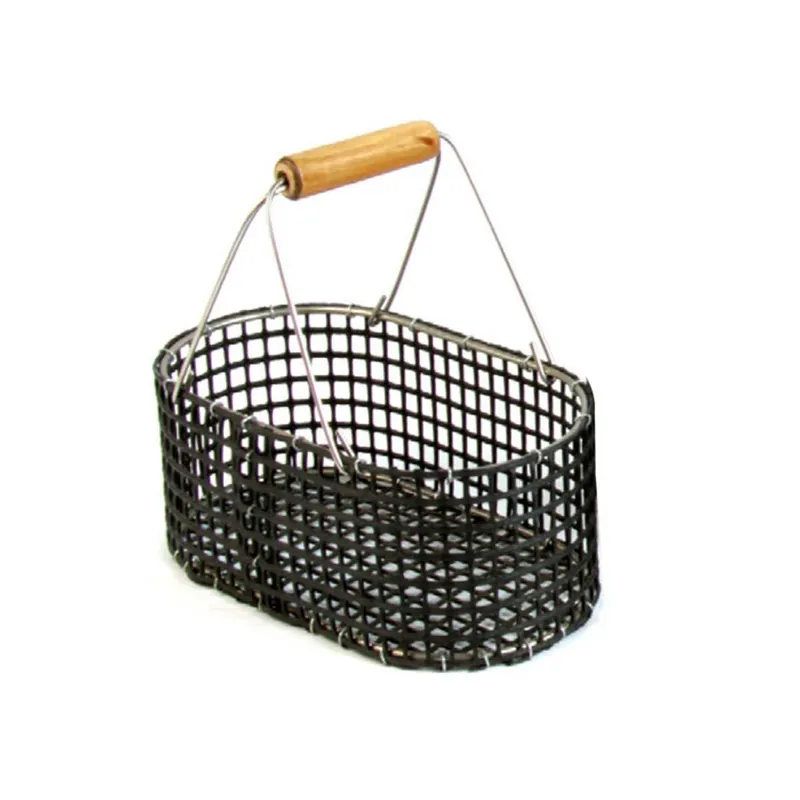 Vente Flash Cestino per molluschi in acciaio inox, rete in PVC